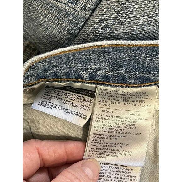 Levi’s 569 Men’s 36/34 distressed medium blue - Picture 11 of 14